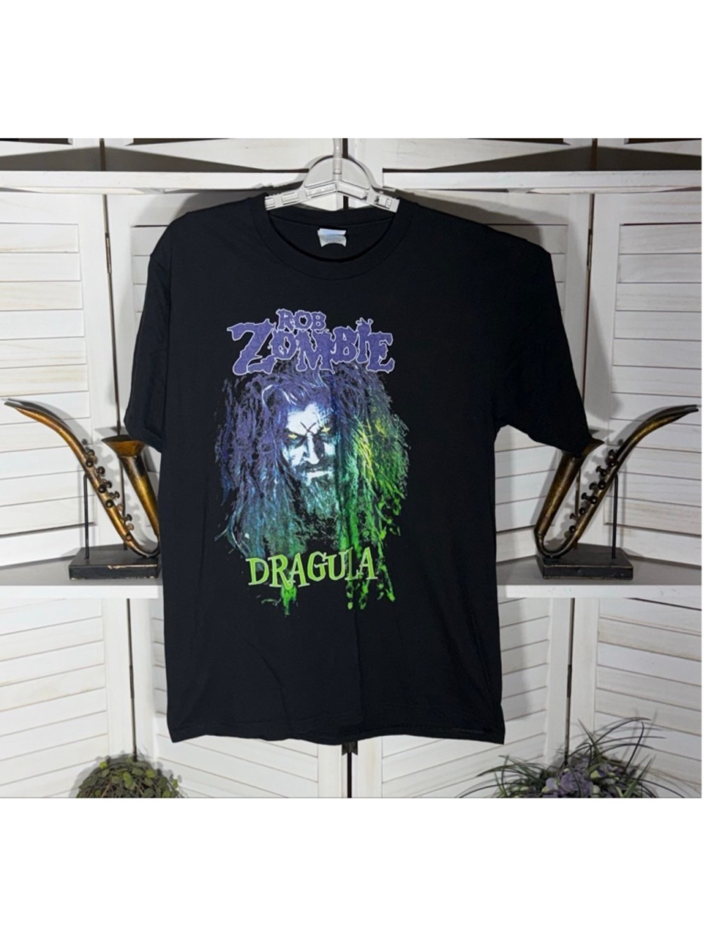 vintage Port Company T-shirt Rob Zombie Dracula horror gothic punk Alt grunge M